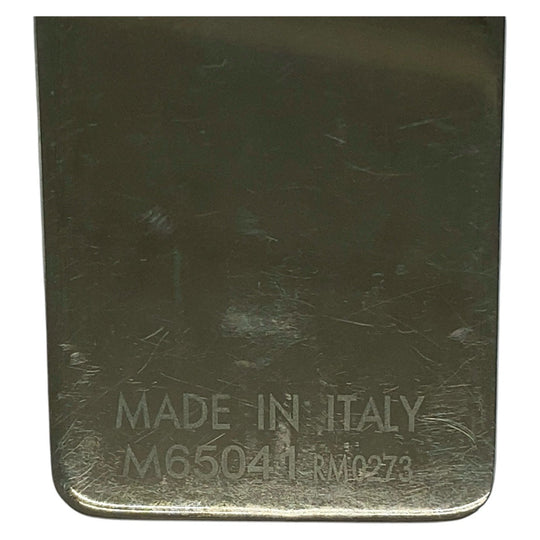 LOUIS VUITTON Money clip M65041 Stainless Steel Silver Bill Clip Champs Elyses mens Used Authentic