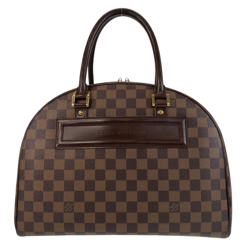 LOUIS VUITTON Handbag N41455 PVC Brown Gold Metal Handbag Boston Duffel bag Damier Nolita Women Used Authentic