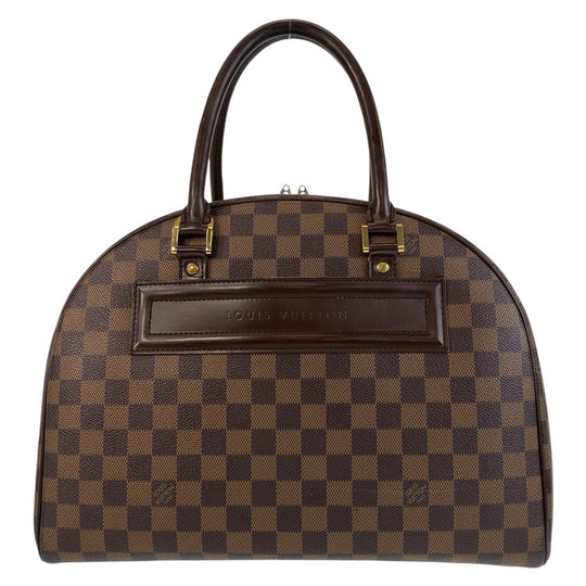 LOUIS VUITTON Handbag N41455 PVC Brown Gold Metal Handbag Boston Duffel bag Damier Nolita Women Used Authentic