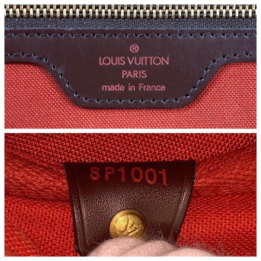 LOUIS VUITTON Handbag N41455 PVC Brown Gold Metal Handbag Boston Duffel bag Damier Nolita Women Used Authentic