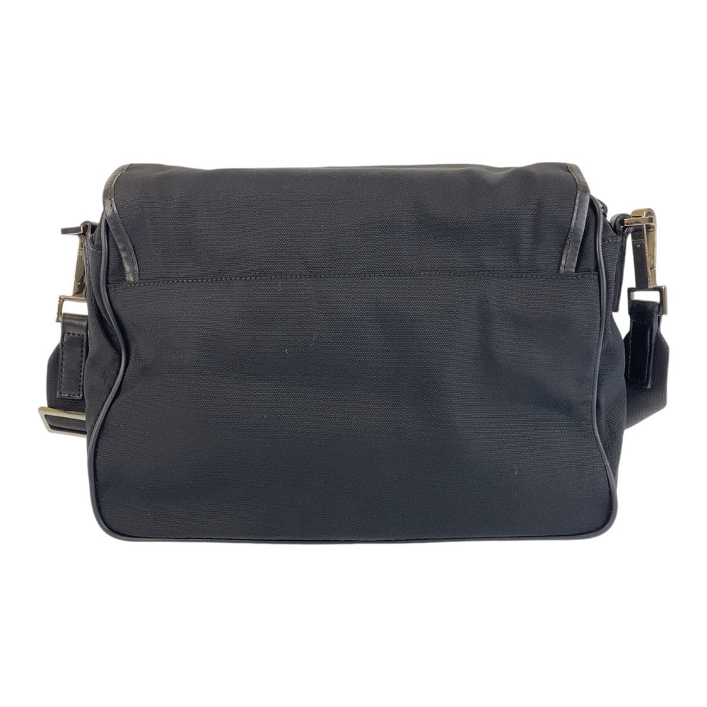 GUCCI Shoulder Bag 28562 Nylon, Leather Black SilverMetal Crossbody Shoulder Bag Messenger Bag Women Used Authentic