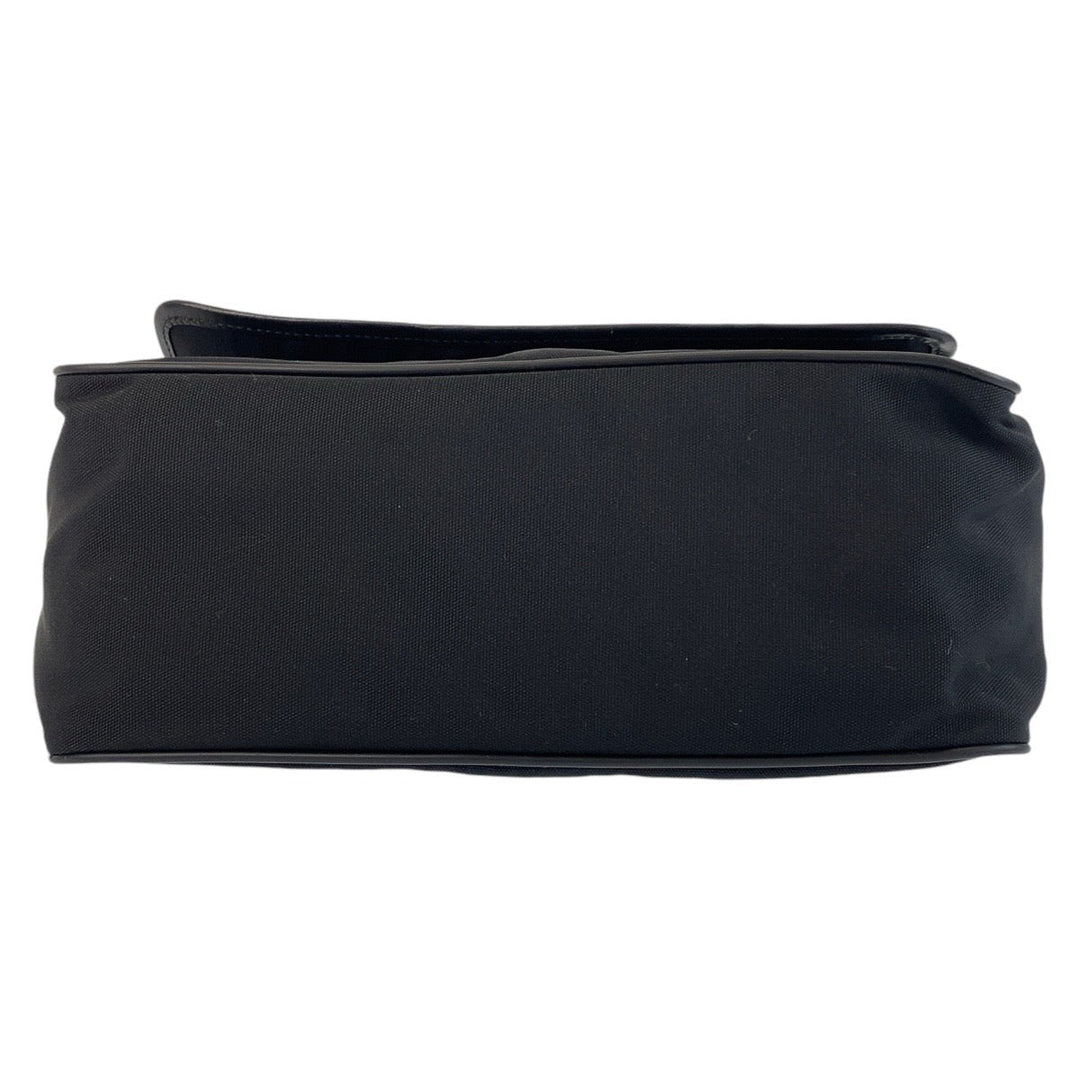 GUCCI Shoulder Bag 28562 Nylon, Leather Black SilverMetal Crossbody Shoulder Bag Messenger Bag Women Used Authentic
