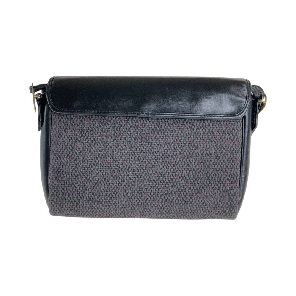 Yves Saint Laurent Shoulder Bag Canvas, Leather Purple Black Gold Metal Shoulder Bag pochette YSL Women Used Authentic