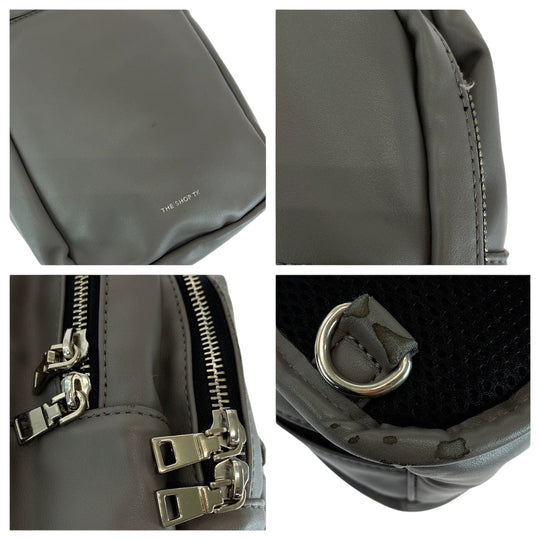 TAKEO KIKUCHI Sling bag leather gray