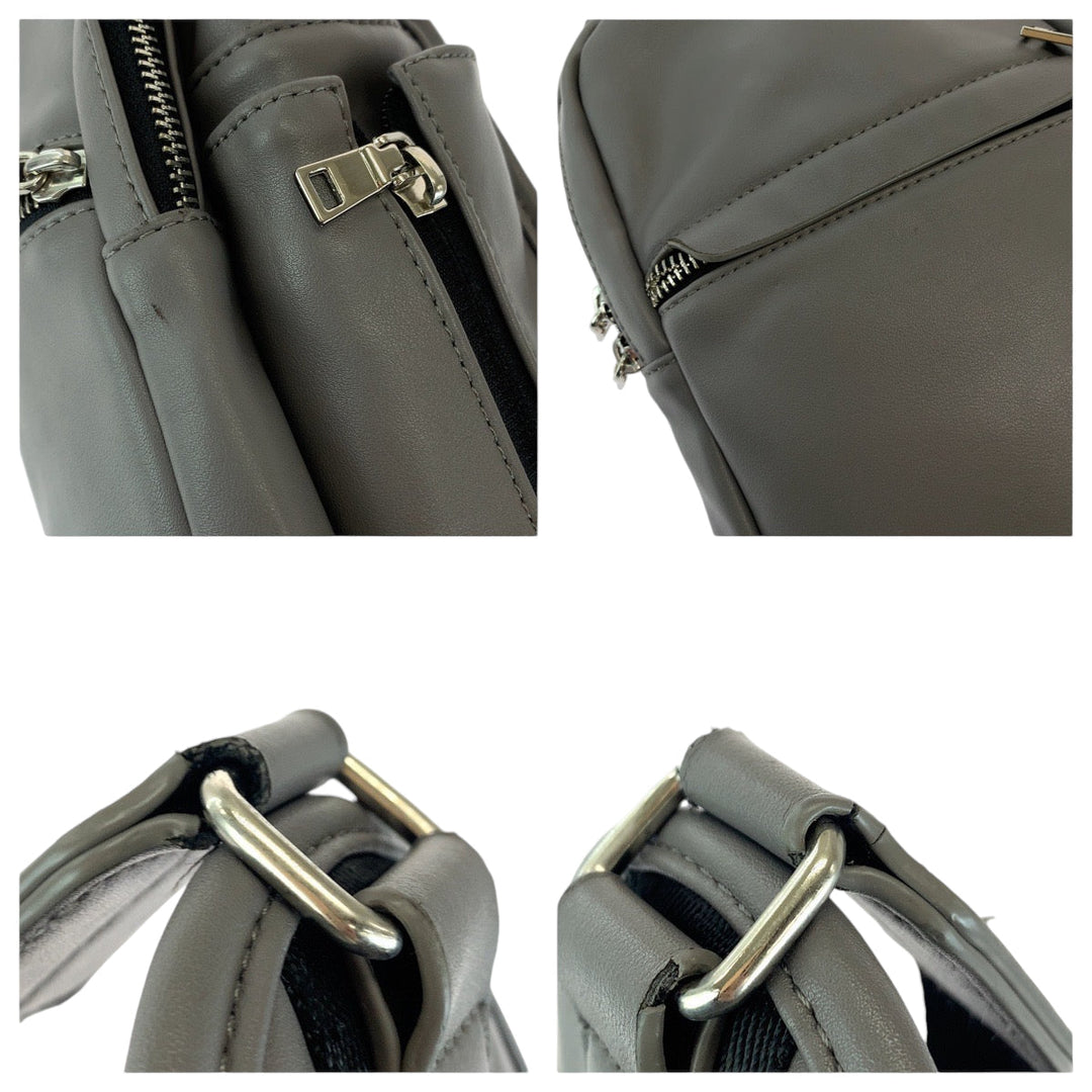 TAKEO KIKUCHI Sling bag leather gray