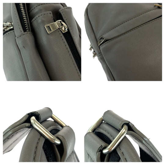TAKEO KIKUCHI Sling bag leather gray