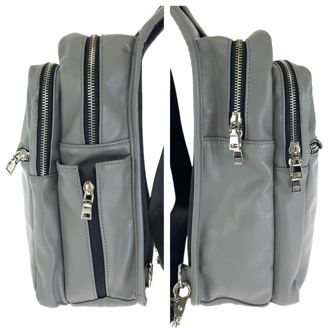 TAKEO KIKUCHI Sling bag leather gray