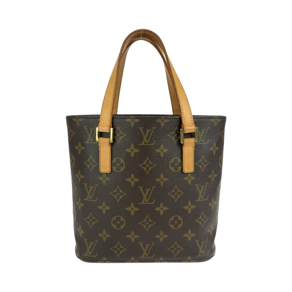 LOUIS VUITTON Handbag M51172 PVC Brown Gold Metal Handbag Tote Bag Monogram VavinPM Women Used Authentic