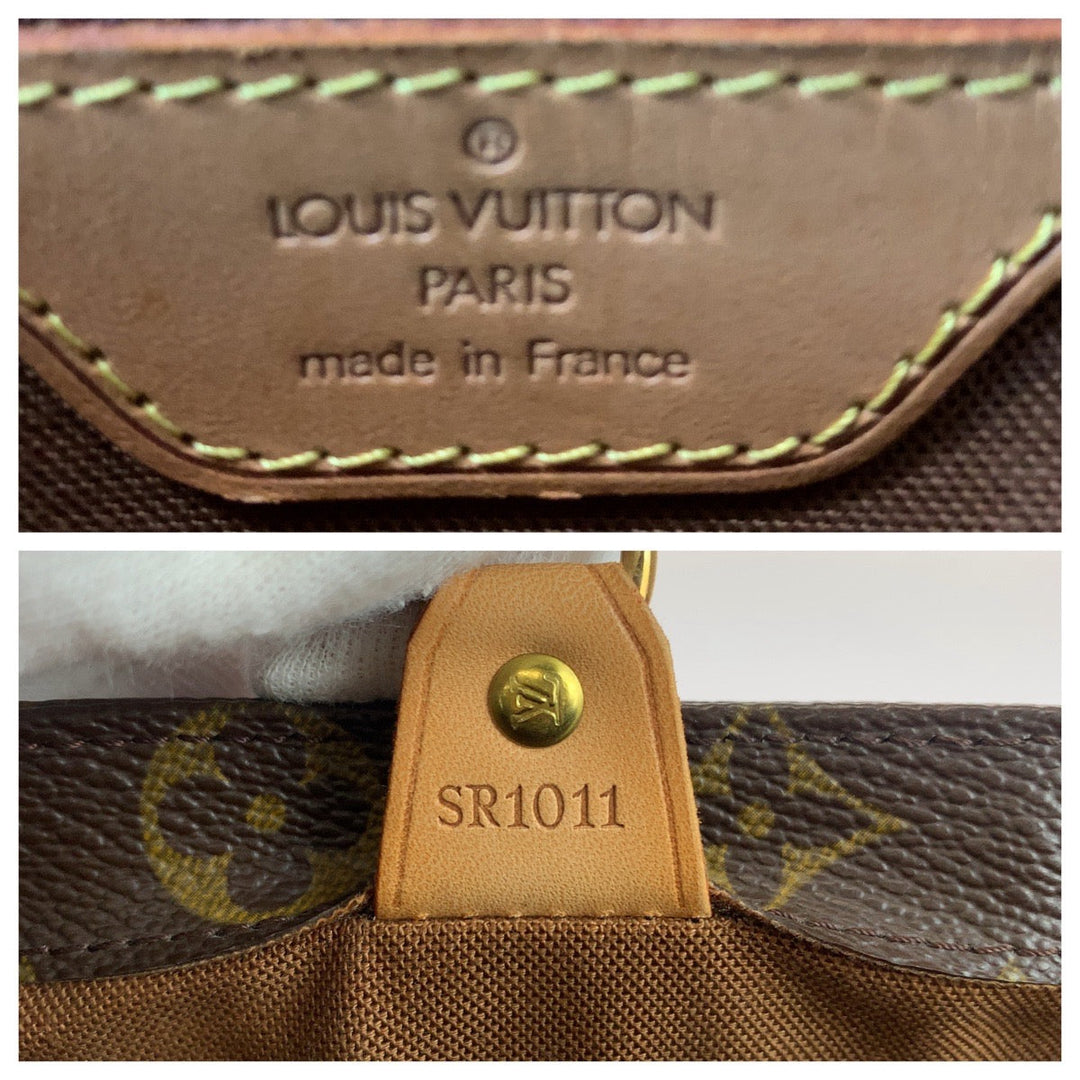 LOUIS VUITTON Handbag M51172 PVC Brown Gold Metal Handbag Tote Bag Monogram VavinPM Women Used Authentic