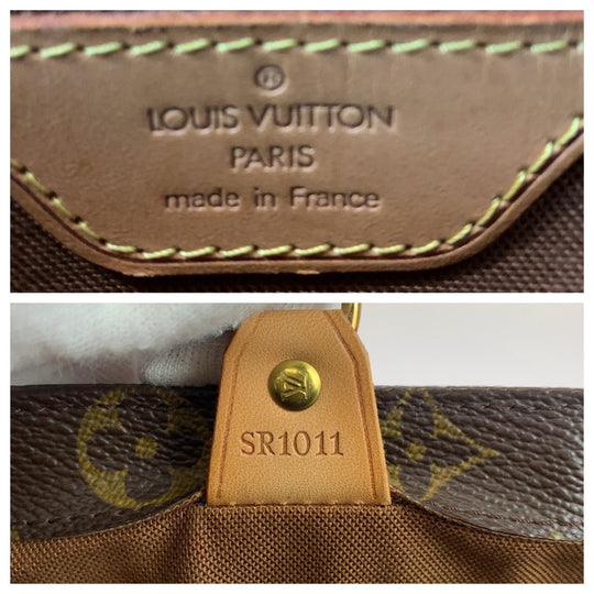 LOUIS VUITTON Handbag M51172 PVC Brown Gold Metal Handbag Tote Bag Monogram VavinPM Women Used Authentic