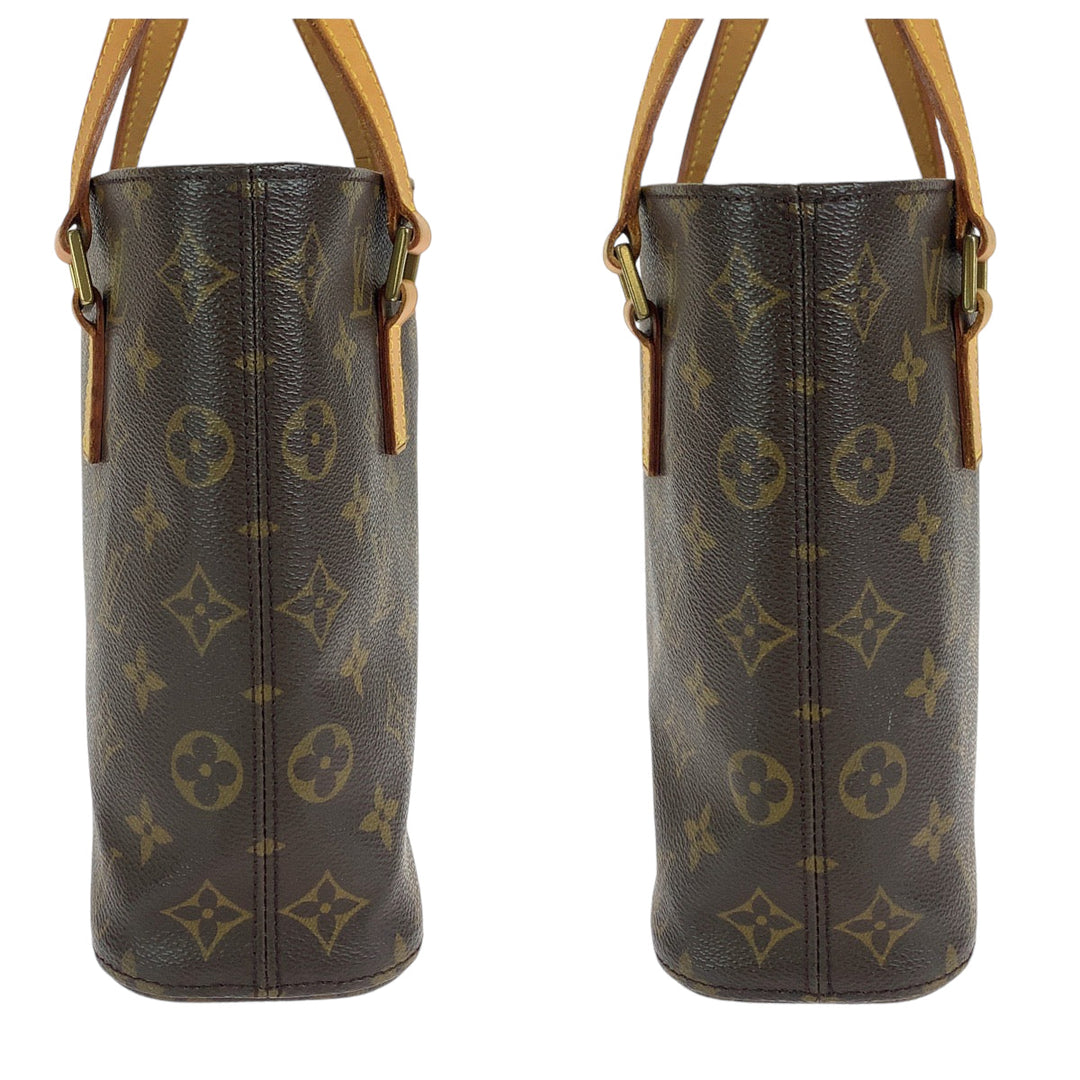 LOUIS VUITTON Handbag M51172 PVC Brown Gold Metal Handbag Tote Bag Monogram VavinPM Women Used Authentic