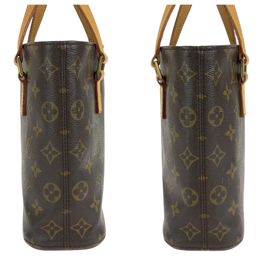 LOUIS VUITTON Handbag M51172 PVC Brown Gold Metal Handbag Tote Bag Monogram VavinPM Women Used Authentic