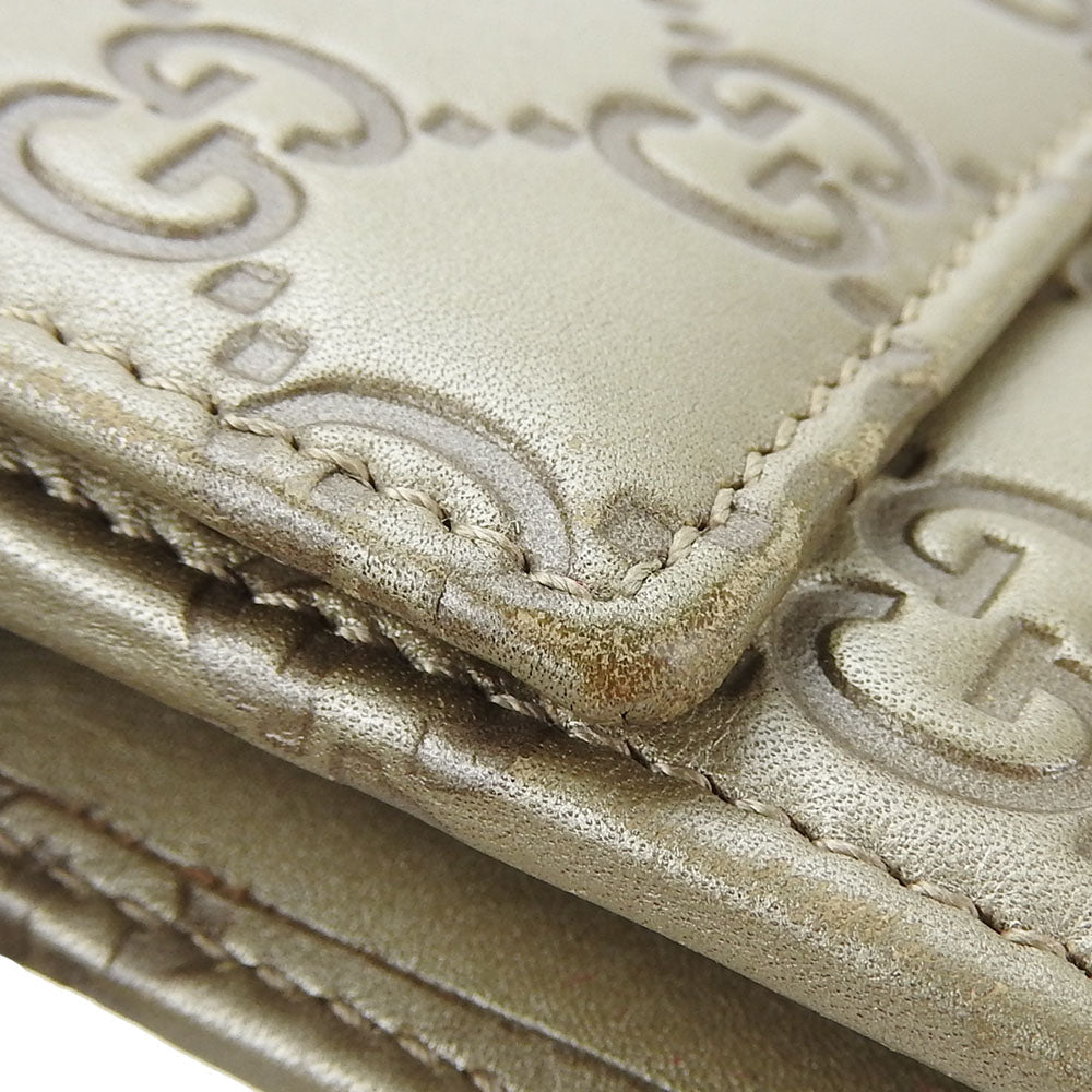GUCCI Long Wallet Purse 251861 Sima leather gold Guccisima