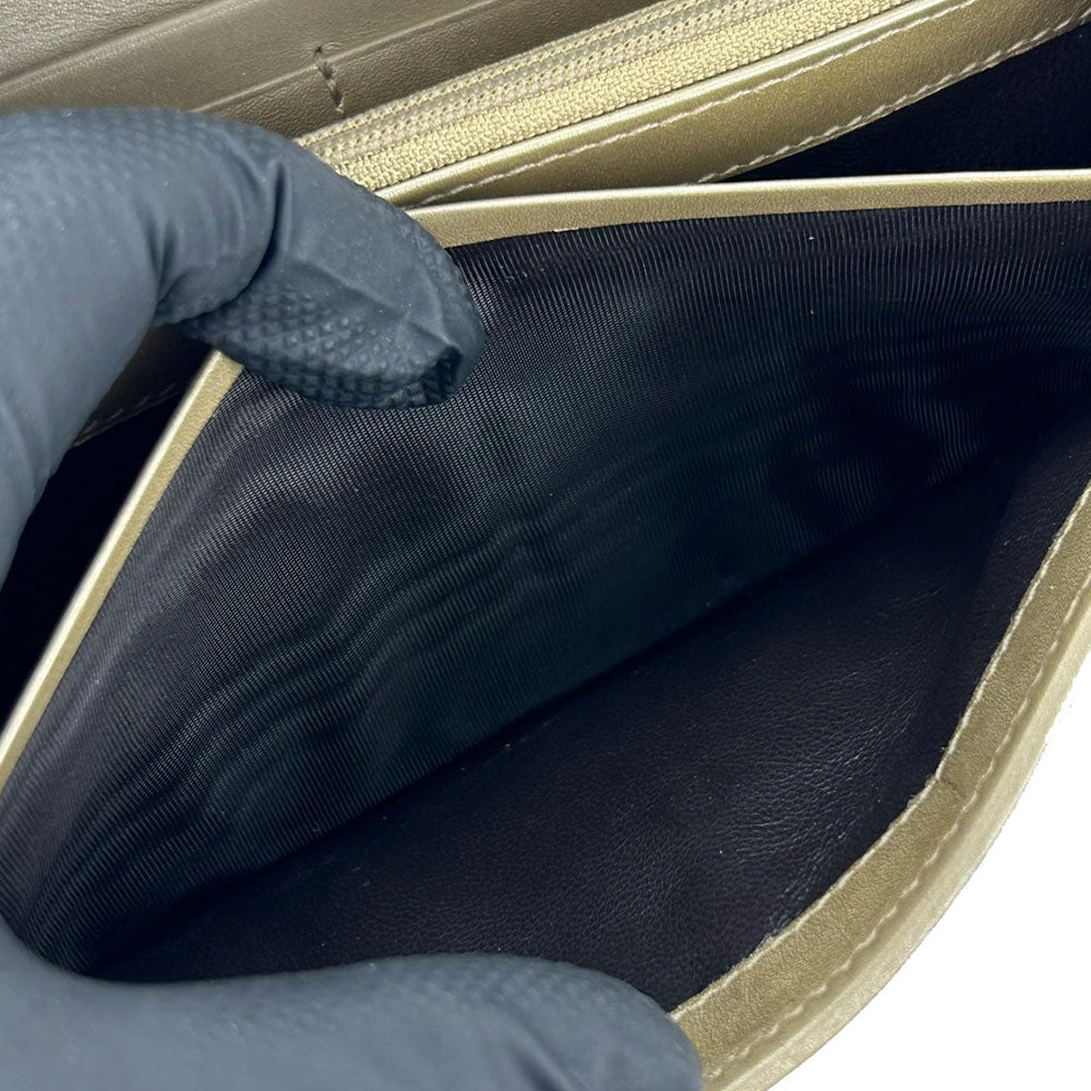 GUCCI Long Wallet Purse 251861 Sima leather gold Guccisima