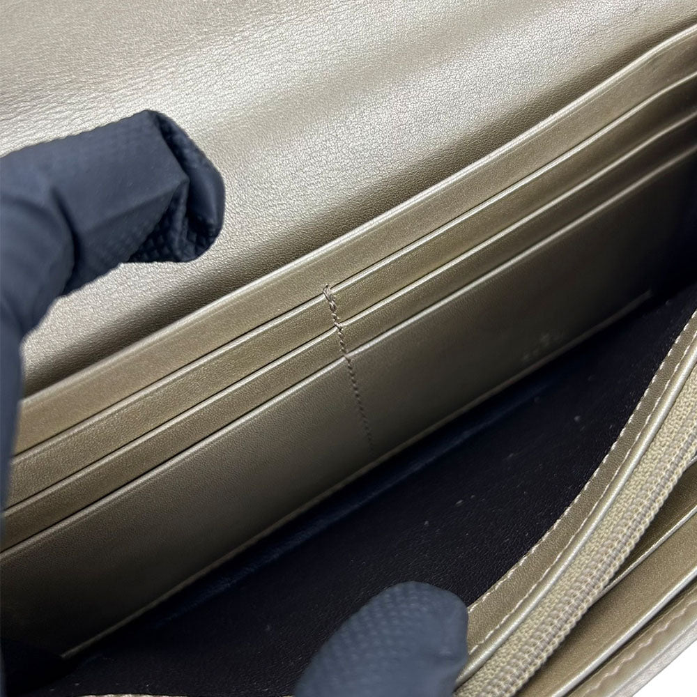 GUCCI Long Wallet Purse 251861 Sima leather gold Guccisima