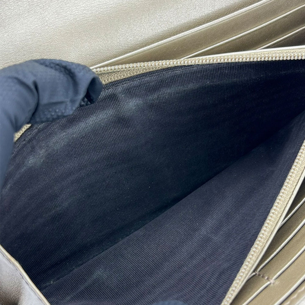 GUCCI Long Wallet Purse 251861 Sima leather gold Guccisima