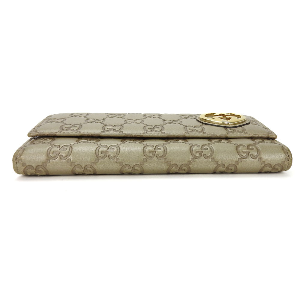 GUCCI Long Wallet Purse 251861 Sima leather gold Guccisima