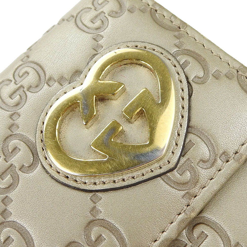 GUCCI Long Wallet Purse 251861 Sima leather gold Guccisima