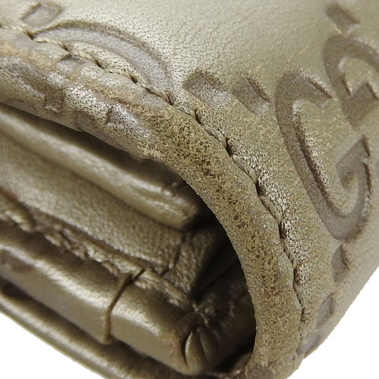 GUCCI Long Wallet Purse 251861 Sima leather gold Guccisima