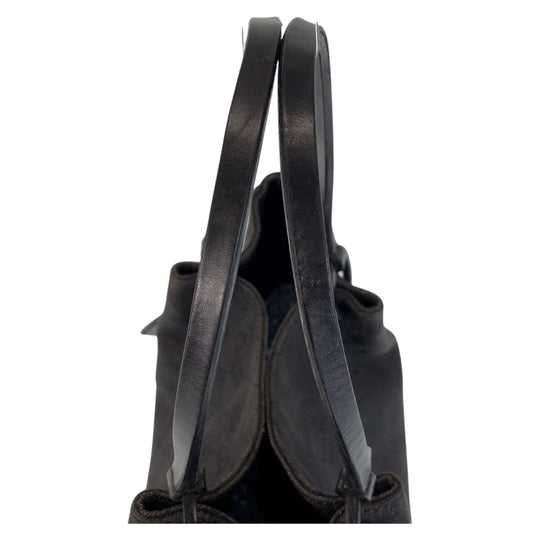 GUCCI Tote Bag 101920 GG canvas, leather black Tote Bag Shoulder Bag Women Used Authentic