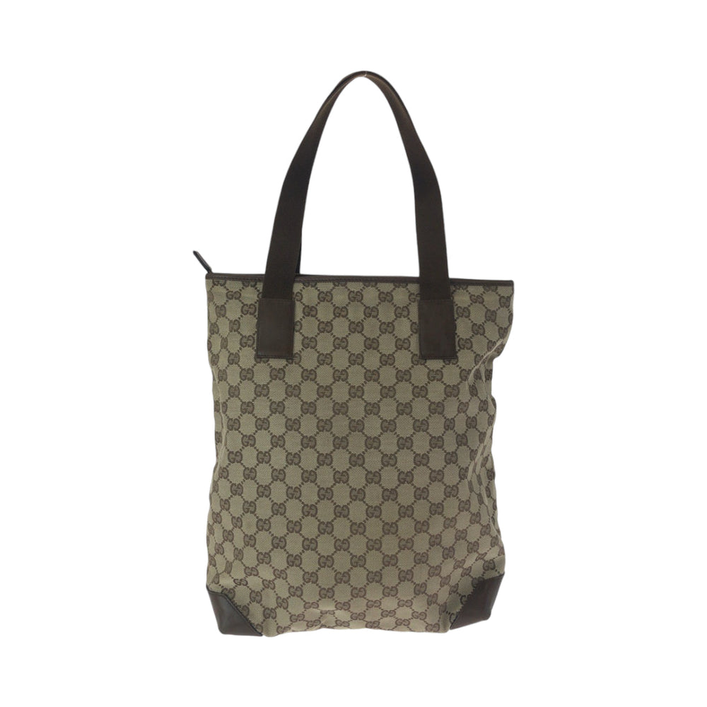 GUCCI Tote Bag 28892 GG canvas Brown beige Tote Bag Shoulder Bag Women Used Authentic