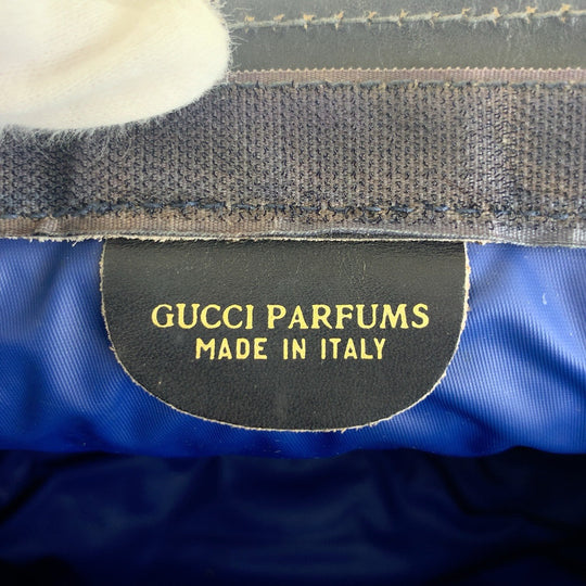GUCCI Clutch bag GG Supreme Canvas Navy Sherry line
