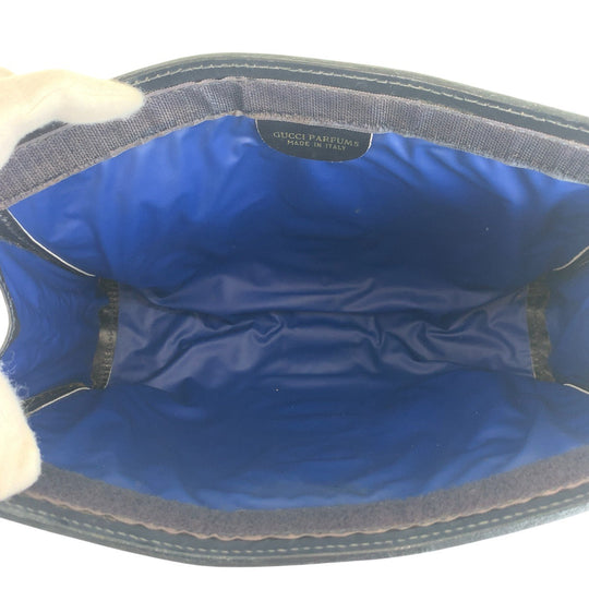 GUCCI Clutch bag GG Supreme Canvas Navy Sherry line