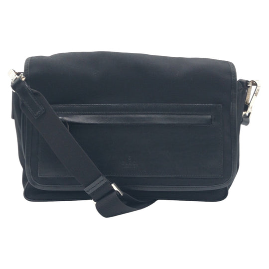GUCCI Shoulder Bag canvas Black black Shoulder Bag Messenger Bag Unisex mens Used Authentic