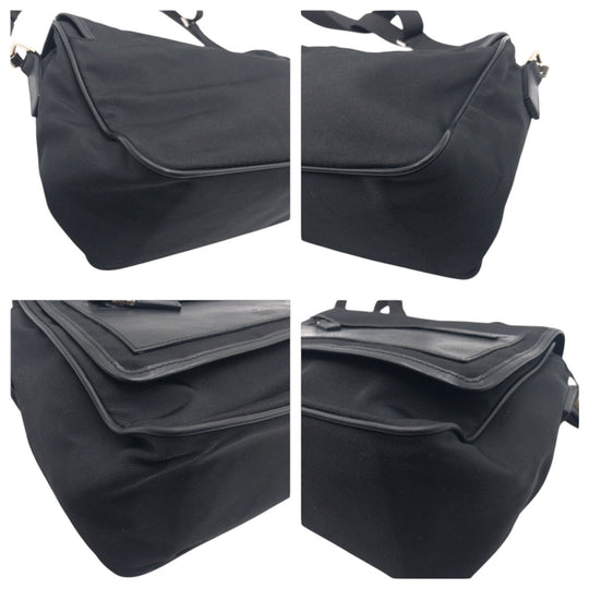GUCCI Shoulder Bag canvas Black black Shoulder Bag Messenger Bag Unisex mens Used Authentic