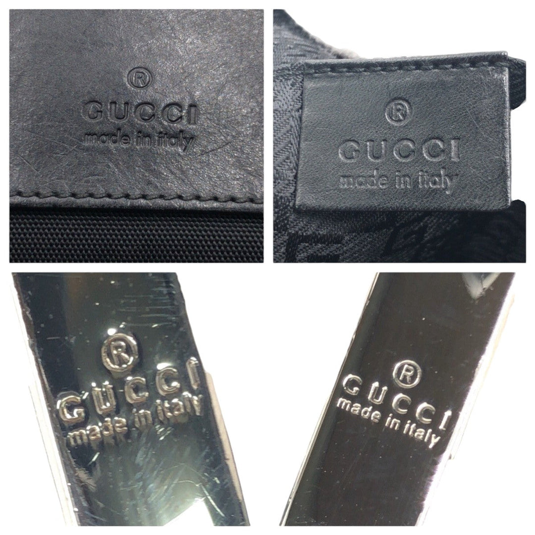 GUCCI Shoulder Bag canvas Black black Shoulder Bag Messenger Bag Unisex mens Used Authentic