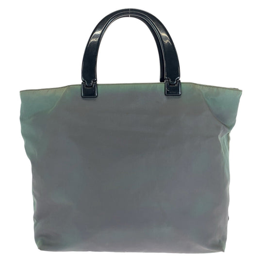 PRADA Tote Bag Nylon, Plastic Khaki black Tote Bag handbag Test Triangle With logo Reversible Women Used Authentic