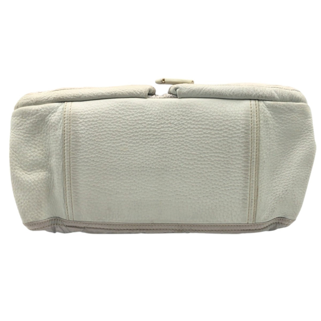 PRADA Handbag Nylon White SilverMetal Handbag Shoulder Bag PRADA Sports Women Used Authentic