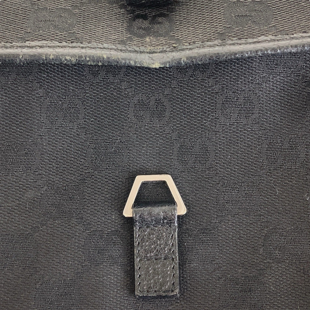 GUCCI Sling bag GG canvas Black SilverMetal Sling bag, bum bag, waist pouch Women Used Authentic