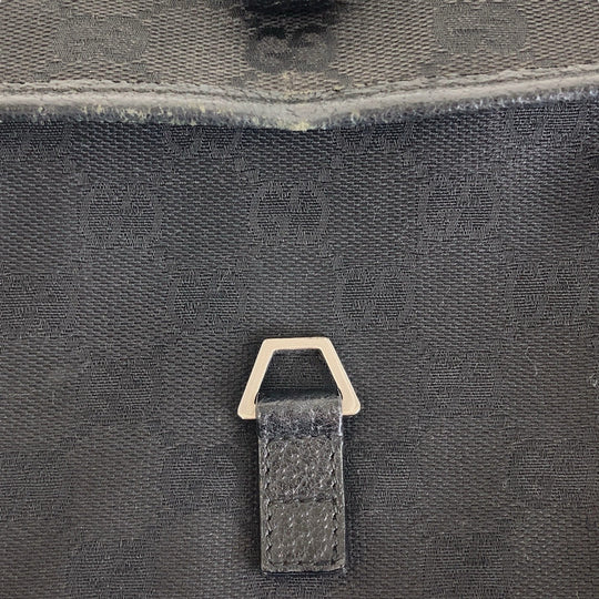 GUCCI Sling bag GG canvas Black SilverMetal Sling bag, bum bag, waist pouch Women Used Authentic