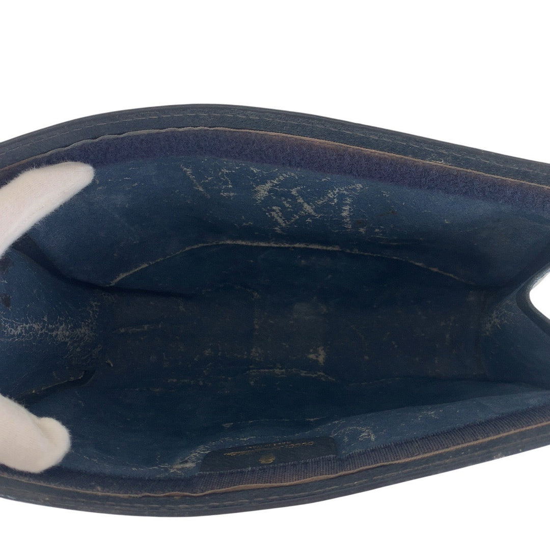GUCCI Clutch bag 64 014 2125 28 GG canvas Navy Old Gucci Shelly Line