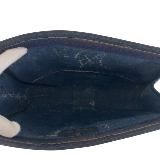GUCCI Clutch bag 64 014 2125 28 GG canvas Navy Old Gucci Shelly Line