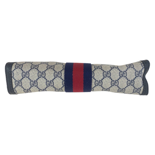 GUCCI Clutch bag 64 014 2125 28 GG canvas Navy Old Gucci Shelly Line