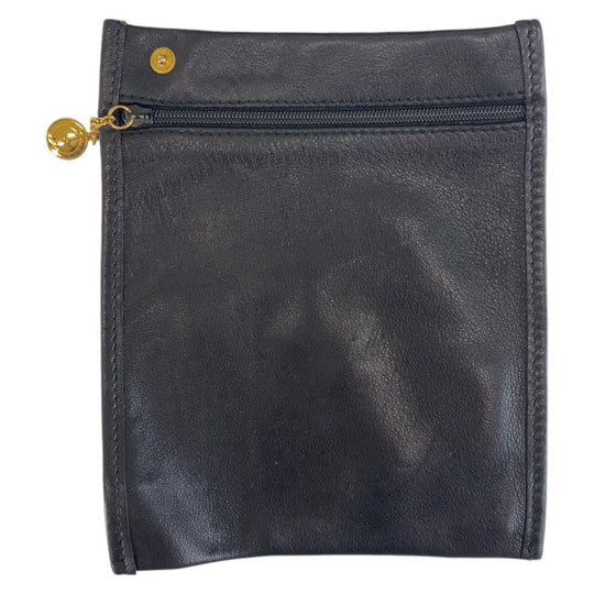 GUCCI Shoulder Bag 003 203 0036 leather Black Gold Metal Shoulder Bag Sling bag Unisex Bamboo Women Used Authentic