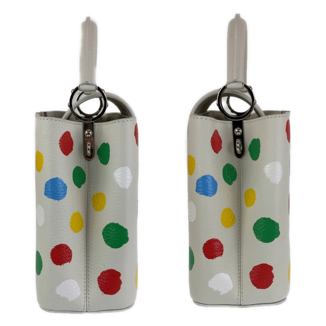 LOUIS VUITTON Handbag M21637 leather multicolor Handbag Shoulder Bag 2way LVxYK Capucines BB Yayoi Kusama Painted Dot Women Used Authentic