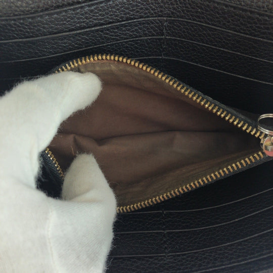 Chloe Long Wallet Purse leather black
