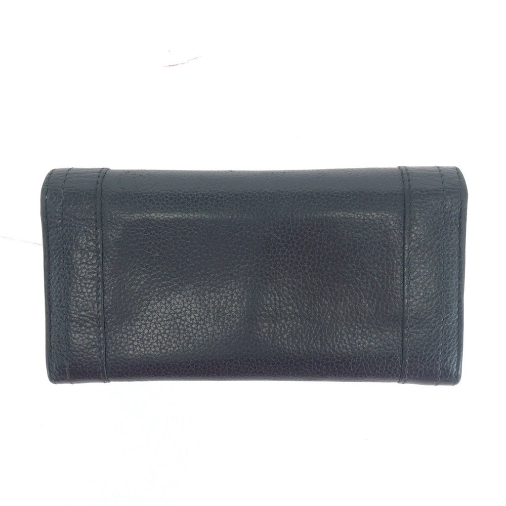 Chloe Long Wallet Purse leather black