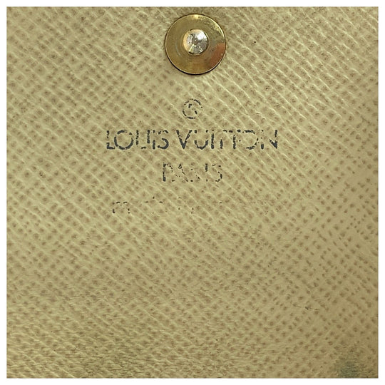 LOUIS VUITTON Key case Key holder  N60386 PVC White gray Key case Key holder 4 rows Unisex Damier Azur Multicles4 Women Used Authentic