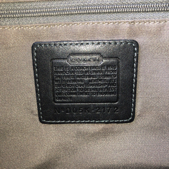 COACH Shoulder Bag canvas black Signature