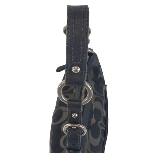 COACH Shoulder Bag canvas black Signature