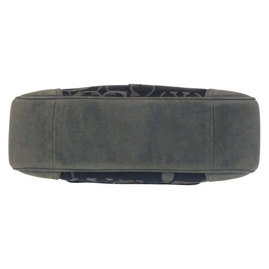 COACH Shoulder Bag canvas black Signature