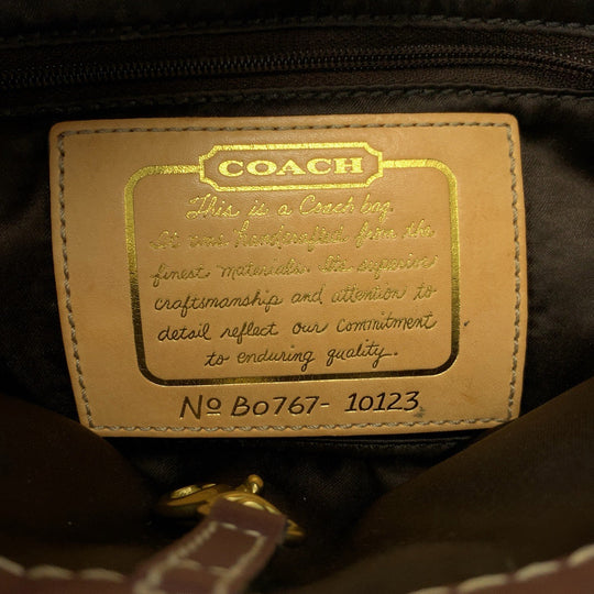 COACH Tote Bag 10123 canvas Brown Signature