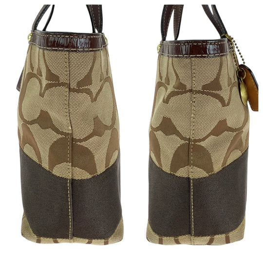 COACH Tote Bag 10123 canvas Brown Signature