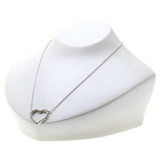 TIFFANY&Co. Necklace SV Silver Twist heart Women Used Authentic