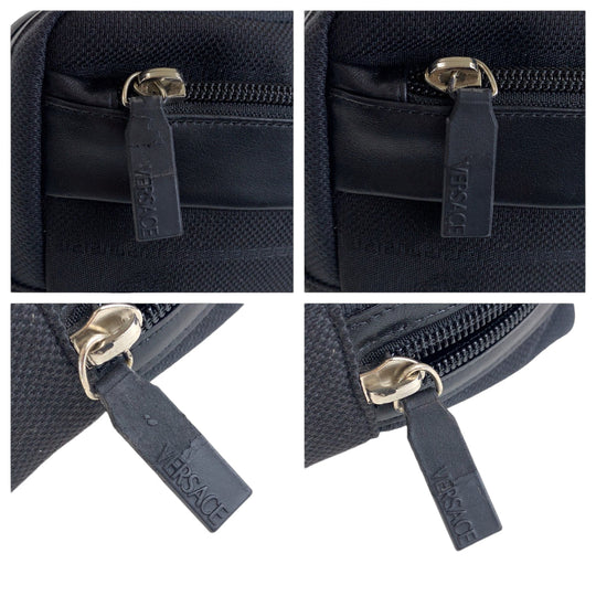 VERSACE business bag canvas black