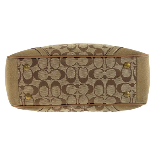 COACH Tote Bag canvas beige Signature